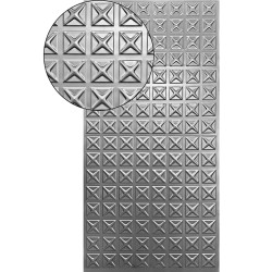Plech  pozinkovaný, 2000x1000x1,2mm - kríž, 3D vzor Plech  pozinkovaný, 2000x1000x1,2mm - kríž, 3D vzor